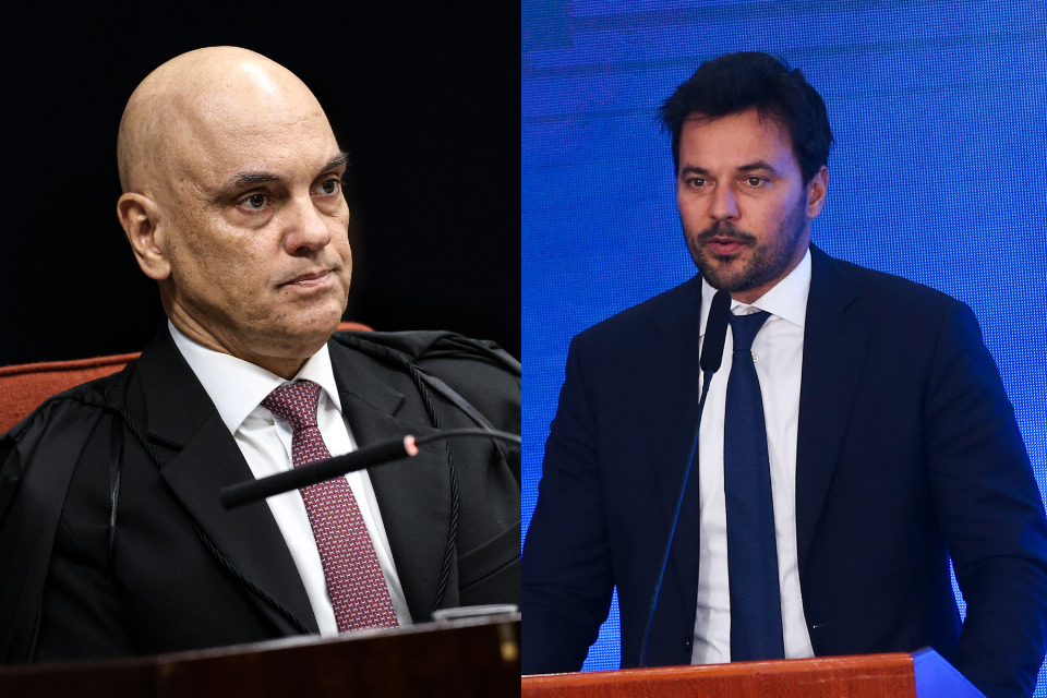 O ministro do STF Alexandre de Moraes e ex-deputado F&aacute;bio Faria (RN)/Marcelo Camargo/Valter Campanato/Ag&ecirc;ncia Brasil