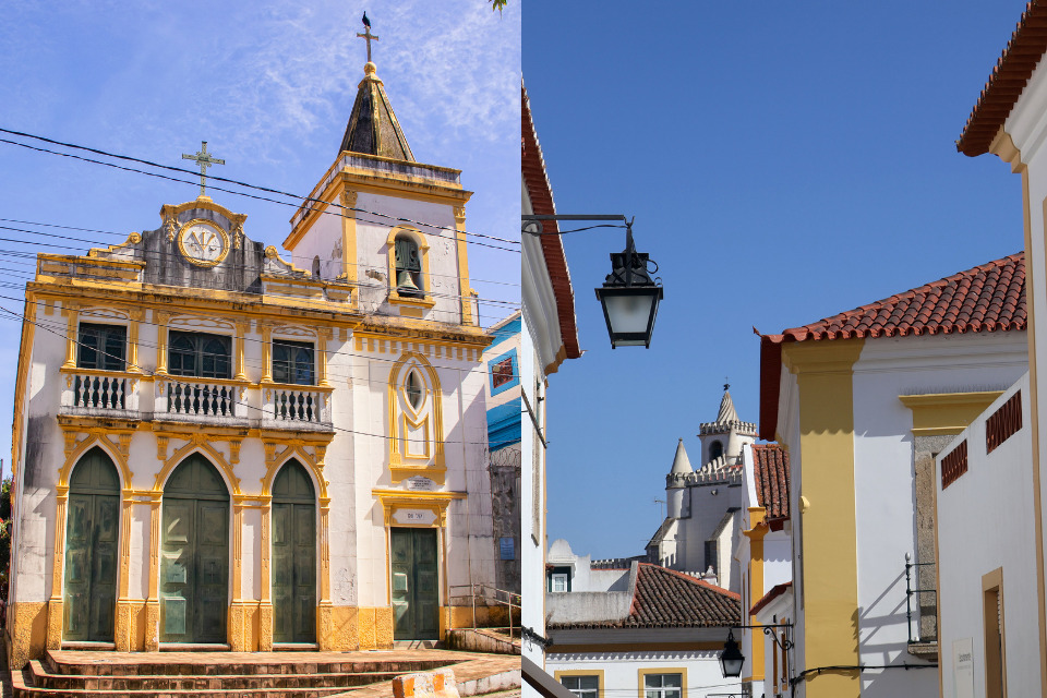 Igreja em Olinda, Pernambuco, e ruas de &Eacute;vora, Portugal/Prefeitura de Olinda e Jaime Silva