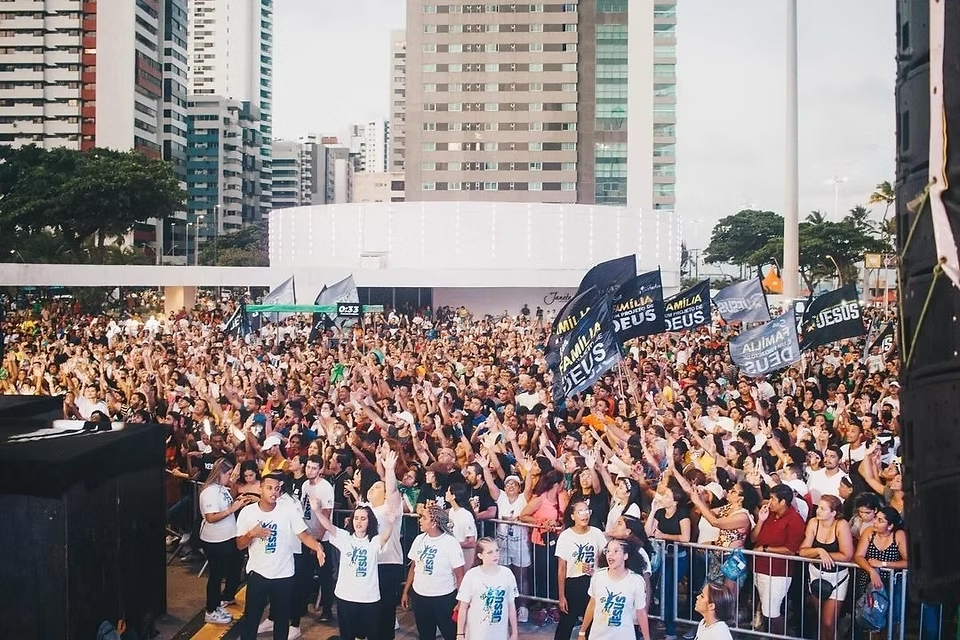 O percurso da Marcha para Jesus seguirá até o Parque Dona Lindu/Divulgação/Marcha para Jesus