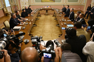 Reuni&atilde;o entre o presidente da Ucr&acirc;nia, Volodymyr Zelensky e o enviado especial dos EUA, Steve Witkoff 