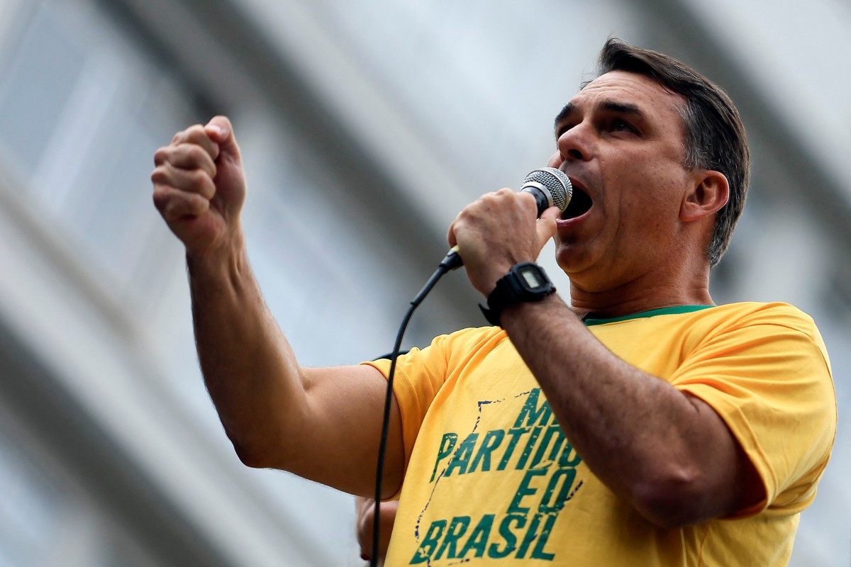 Presidenciável Flávio Bolsonaro (PL) cumpre agenda em Pernambuco no próximo dia 16/Miguel Schincariol/AFP
