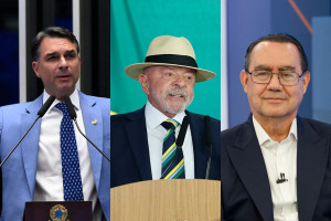 Datafolha traz 1&ordm; turno com Lula 38%; Fl&aacute;vio, 33%; Cury, 8%; Caiado 4%. 
