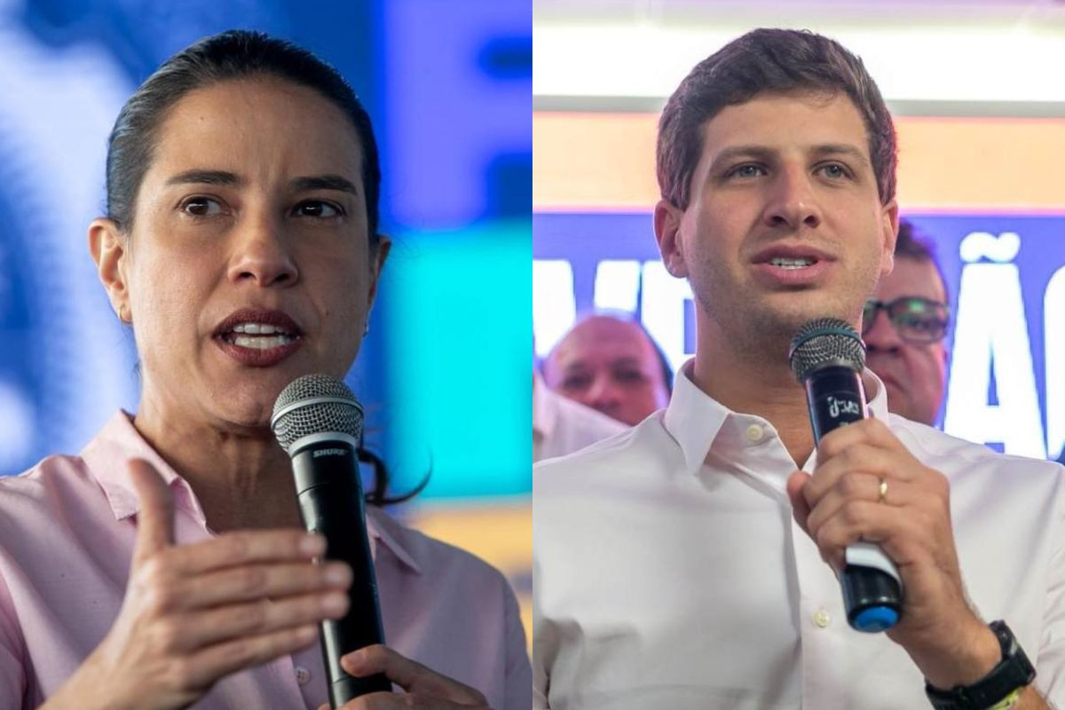 Governadora Raquel Lyra (PSD) e o candidato João Campos (PSB)/Fotos: Rafael Vieira/DP Foto