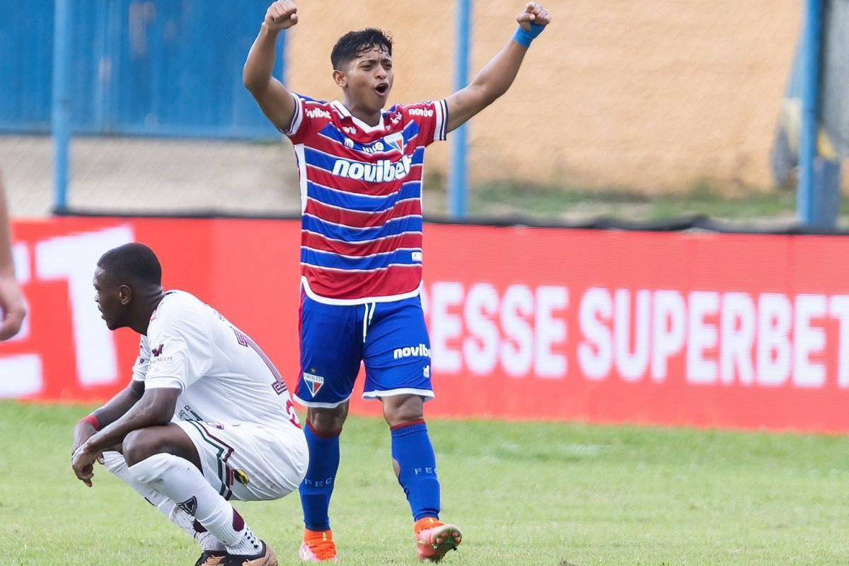Kervin Andrande comemora gol pelo Fortaleza /Weslley Douglas / Fortaleza EC