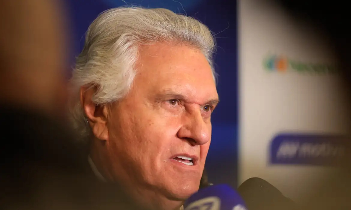 O candidato à presidência Ronaldo Caiado (PSD)/Paulo Pinto/Agência Brasil