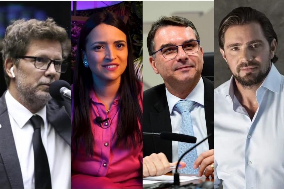 Fotos: Kayo Magalhães/Câmara dos Deputados; Reprodução/Redes sociais; Saulo Cruz/Agência Senado; Divulgação/Banco Master