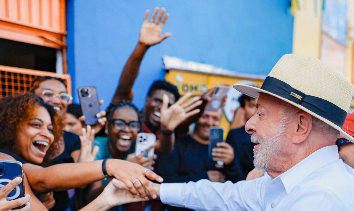 Lula durante caminhada em Salvador, na Bahia/Ricardo Stuckert 
