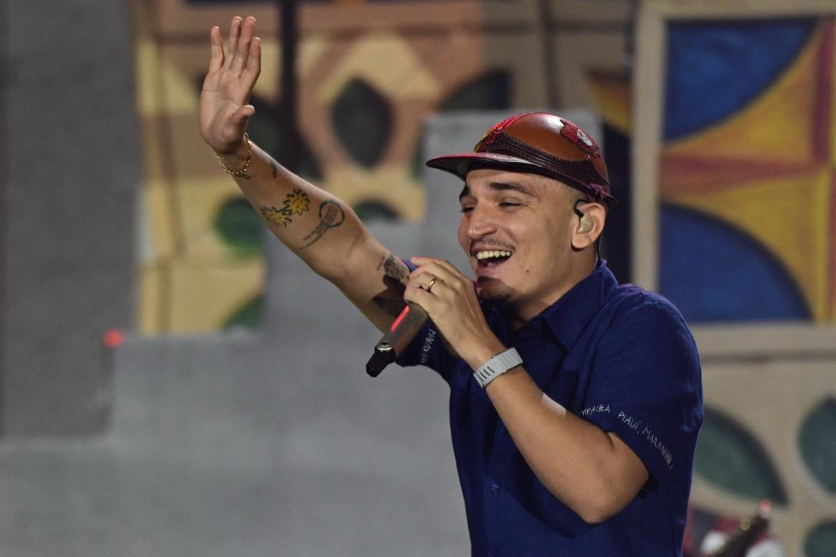 João Gomes leva um pedaço do carnaval de Pernambuco ao Rock in Rio/Foto por PABLO PORCIUNCULA / AFP