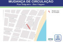 Mapa mostra a nova circula&ccedil;&atilde;o da Rua Salgueiro, em Boa Viagem, que passou a operar em sentido &uacute;nico em dire&ccedil;&atilde;o &agrave; Avenida Conselheiro Aguiar - Divulga&ccedil;&atilde;o/CTTU