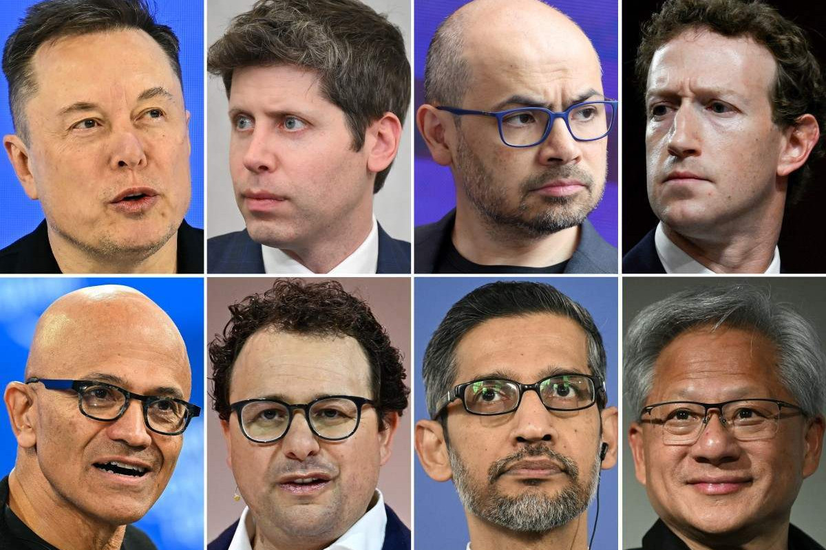 Principais executivos da área de IA afirmam querer desacelerar o ritmo frenético de desenvolvimento da inteligência artificial/Fabrice Coffrini/AFP