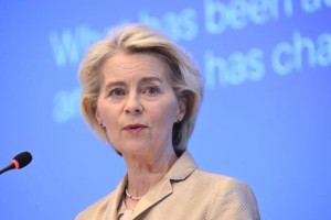 "Sei que muitos veem o poder das big techs como esmagador e imposs&iacute;vel de reverter. Eu discordo", disse von der Leyen