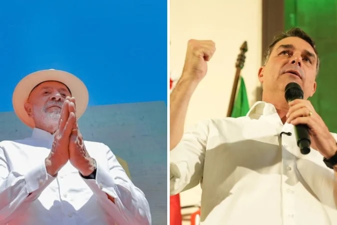 O Piauí registra a maior vantagem de Lula no país, com 60% das intenções de voto contra 19% de Flávio Bolsonaro/Fotos: Ricardo Stuckert/Divulgação e Charles Vieira/Divulgação