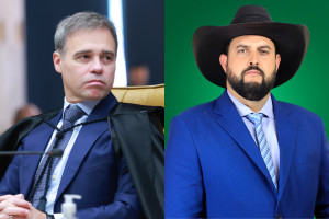 O ministro Andr&eacute; Mendon&ccedil;a, do STF, e o deputado federal Z&eacute; Trov&atilde;o (PL-SC)