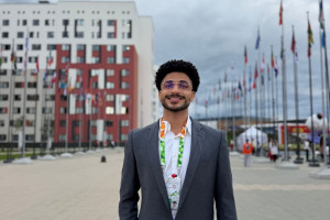 Marcone foi o &uacute;nico pernambucano no Festival Internacional das Juventudes, sediado na cidade de  Ekaterinburg, na R&uacute;ssia.