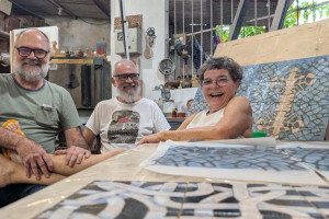 Jos&eacute; Paulo, Mauricio Castro e Christina Machado apresentam a exposi&ccedil;&atilde;o "Padr&atilde;o Reativo"