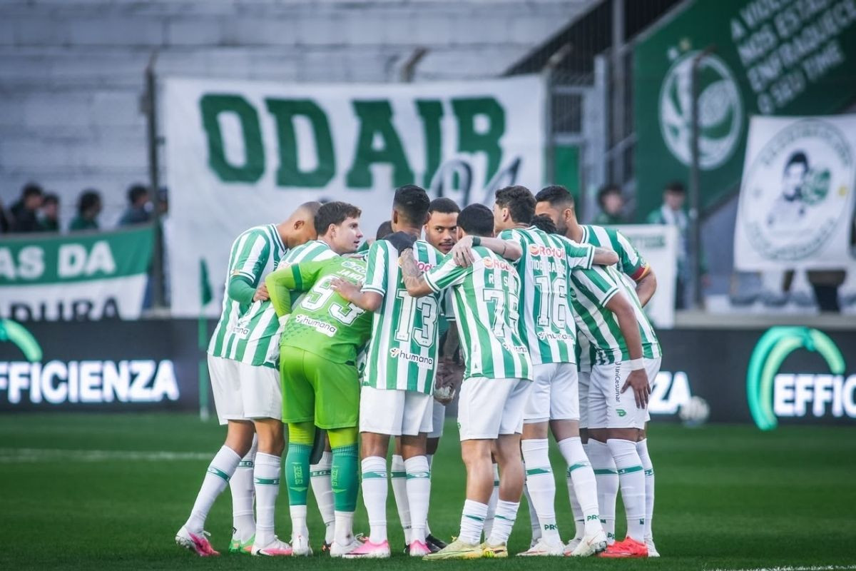 Equipe do Juventude em partida da Série B/Fernando Alves/ECJ