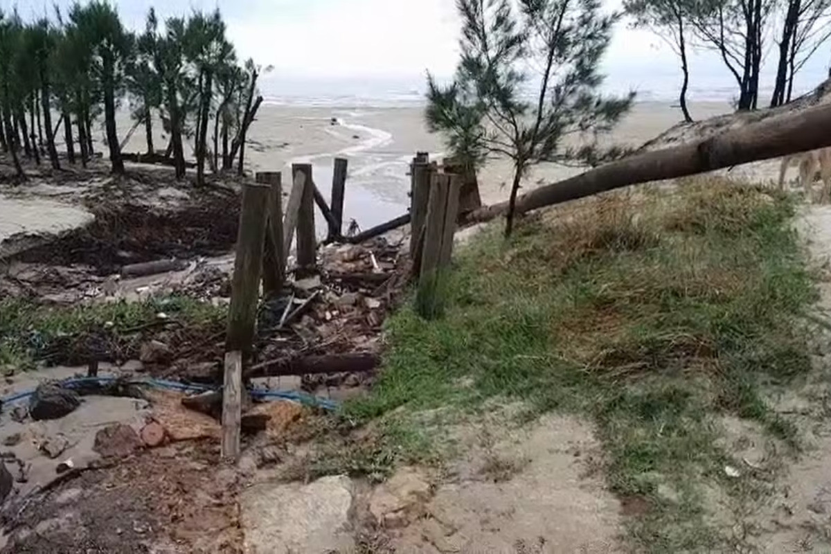 O fenômeno natural foi registrado por volta das 6h em alguns municípios do estado/Defesa Civil/Divulgação 