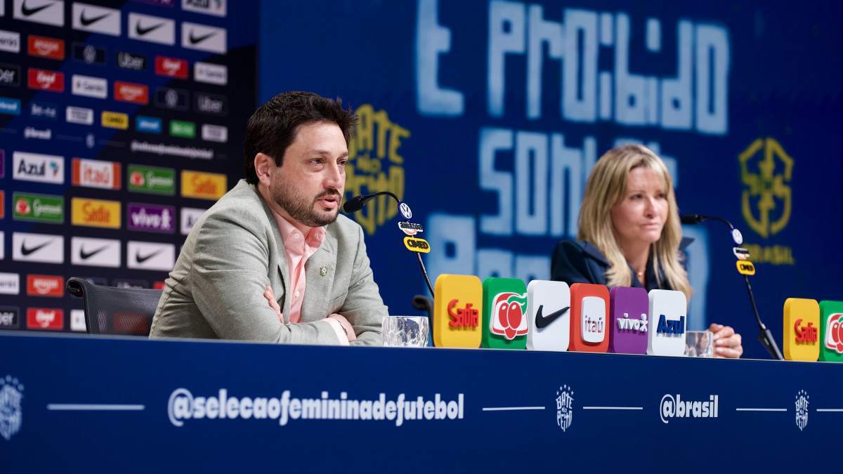 Arthur Elias, técnico da Seleção Brasileira Feminina/SAMARA MOUMEI/CBF