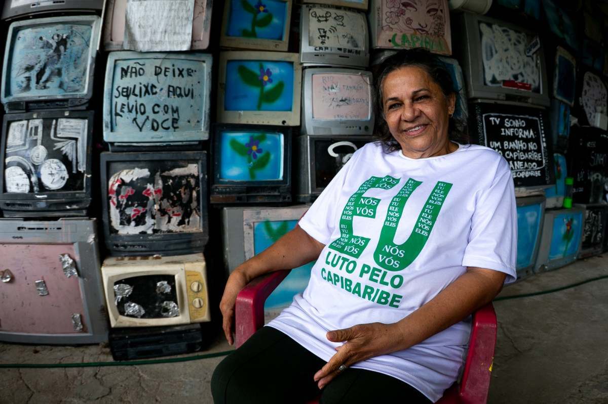 Maria do Socorro Cantanheira, fundadora da ONG Recapibaribe (Rafael Vieira/DP Fotos)