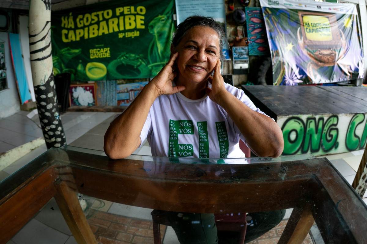 Maria do Socorro Cantanheira, fundadora da ONG Recapibaribe (Rafael Vieira/DP Fotos)