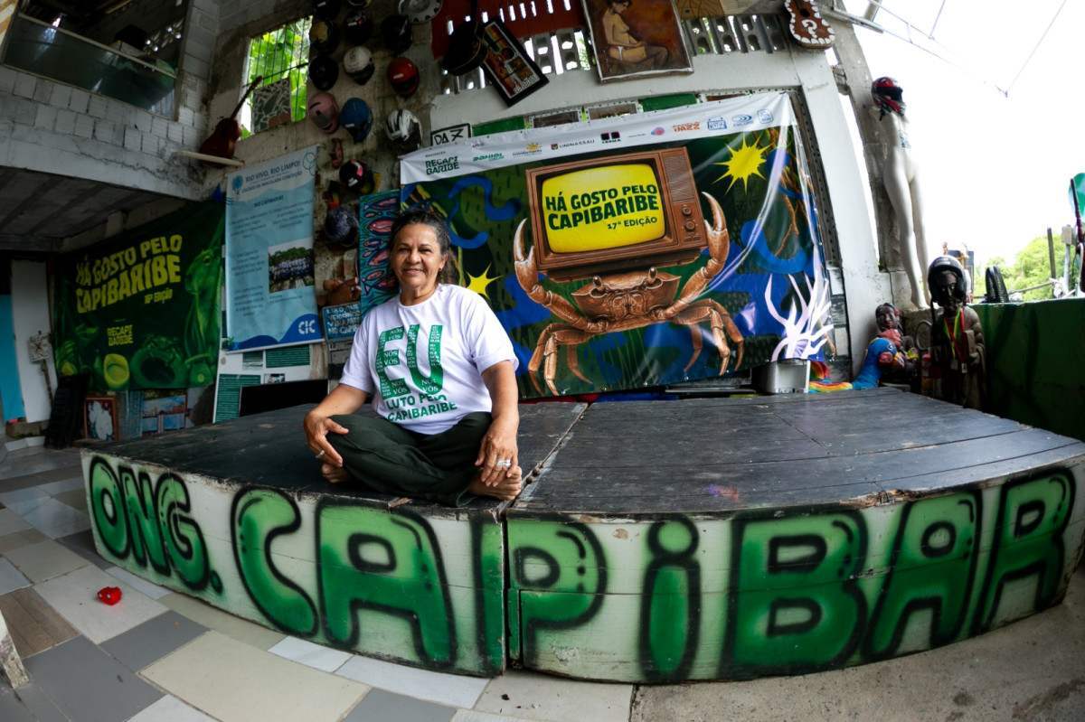 Maria do Socorro Cantanheira, fundadora da ONG Recapibaribe (Rafael Vieira/DP Fotos)