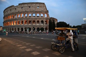 Coliseu de Roma, na It&aacute;lia