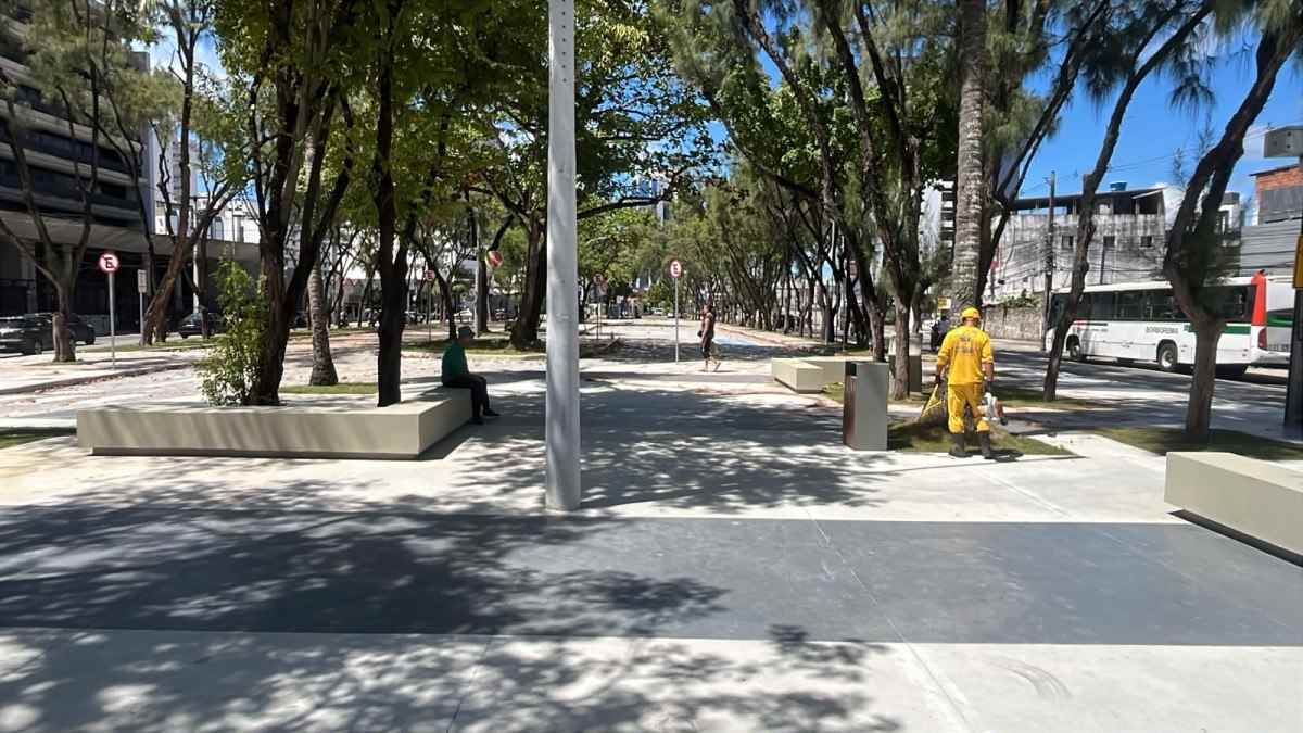 Área de lazer e convivência restaurados  (Divulgação/Prefeitura do Recife)
