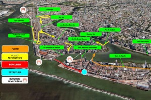 Mapa foi divulgado no site da Prefeitura do Recife