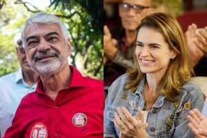 Humberto Costa e Mar&iacute;lia Arraes, candidatos ao Senado por Pernambuco