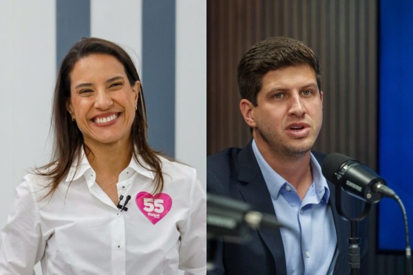 Candidatos Raquel Lyra e Jo&atilde;o Campos
