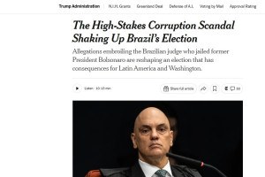 The New York Times publicou artigo nesta quinta-feira (24)