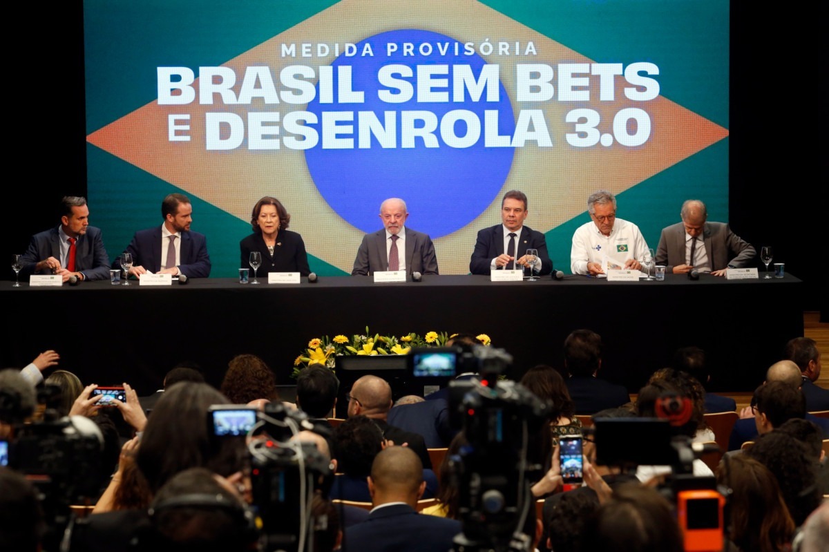 Anúncio da proibição das bets foi feito pelo governo Lula em São Paulo/Paulo Pinto/Agência Brasil