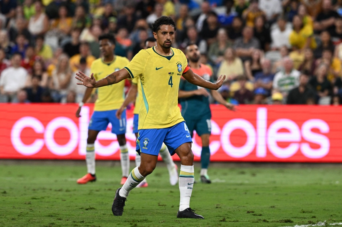 Marquinhos, zagueiro da Seleção Brasileira/Saeed Khan/AFP