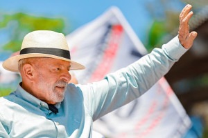 Presidente da Rep&uacute;blica, Luiz In&aacute;cio Lula da Silva, durante ato de campanha em S&atilde;o Paulo.