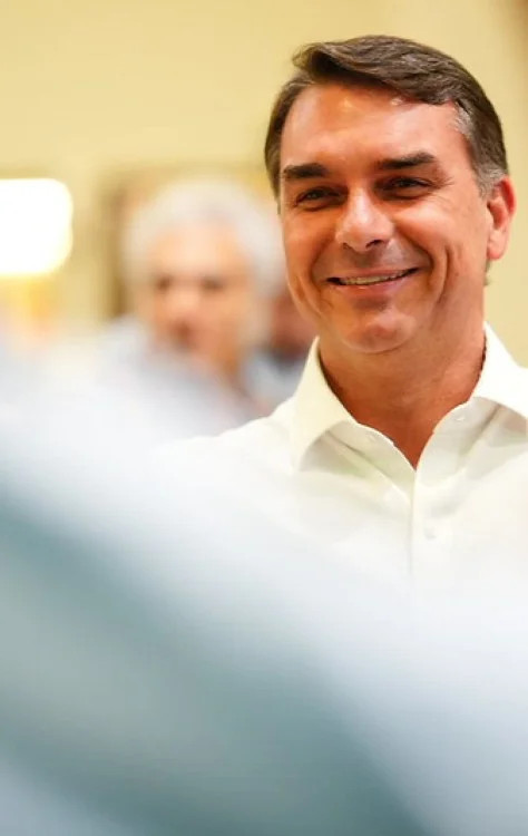 O candidato à presidência pelo PL, o senador Flávio Bolsonaro/Vittor Sales / Divulgação / Campanha Flávio Bolsonaro