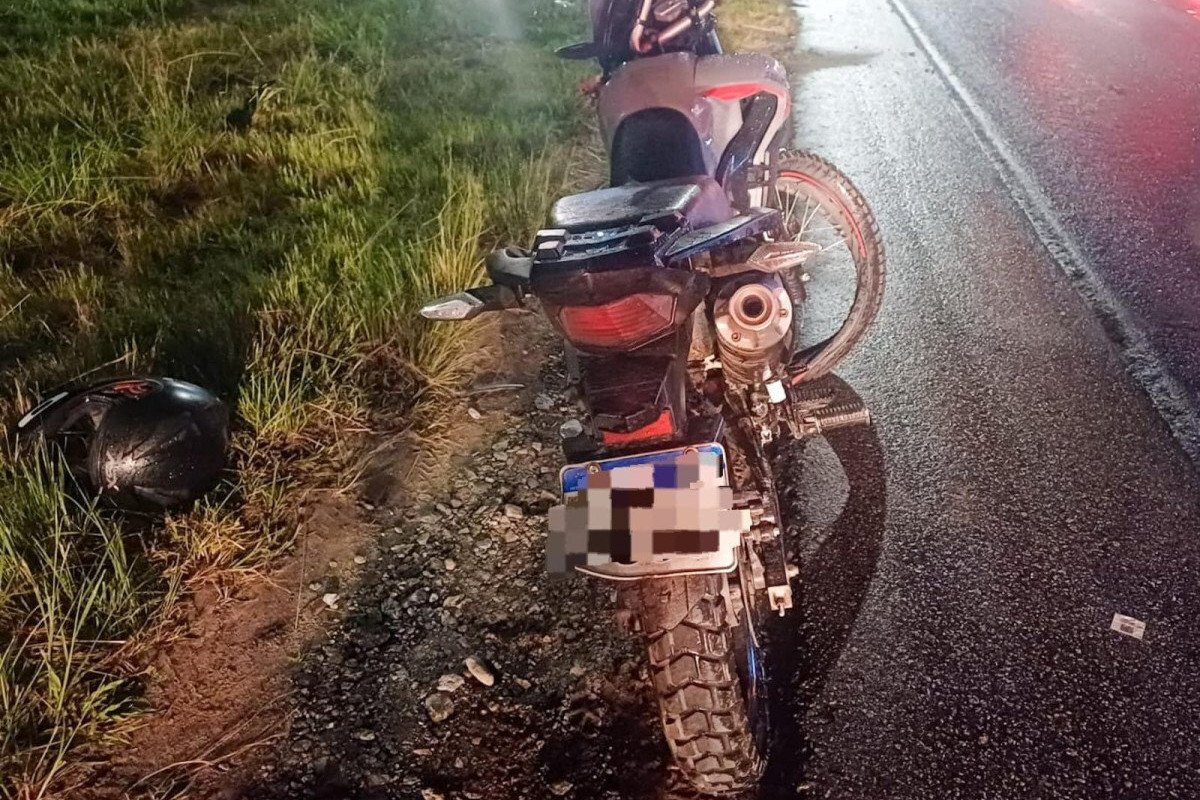 Passageira faleceu no local após colisão entre motocicletas /Divulgação/PRF