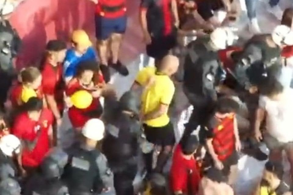 Prisão ocorreu durante o clássico/Polícia Civil / Divulgação
