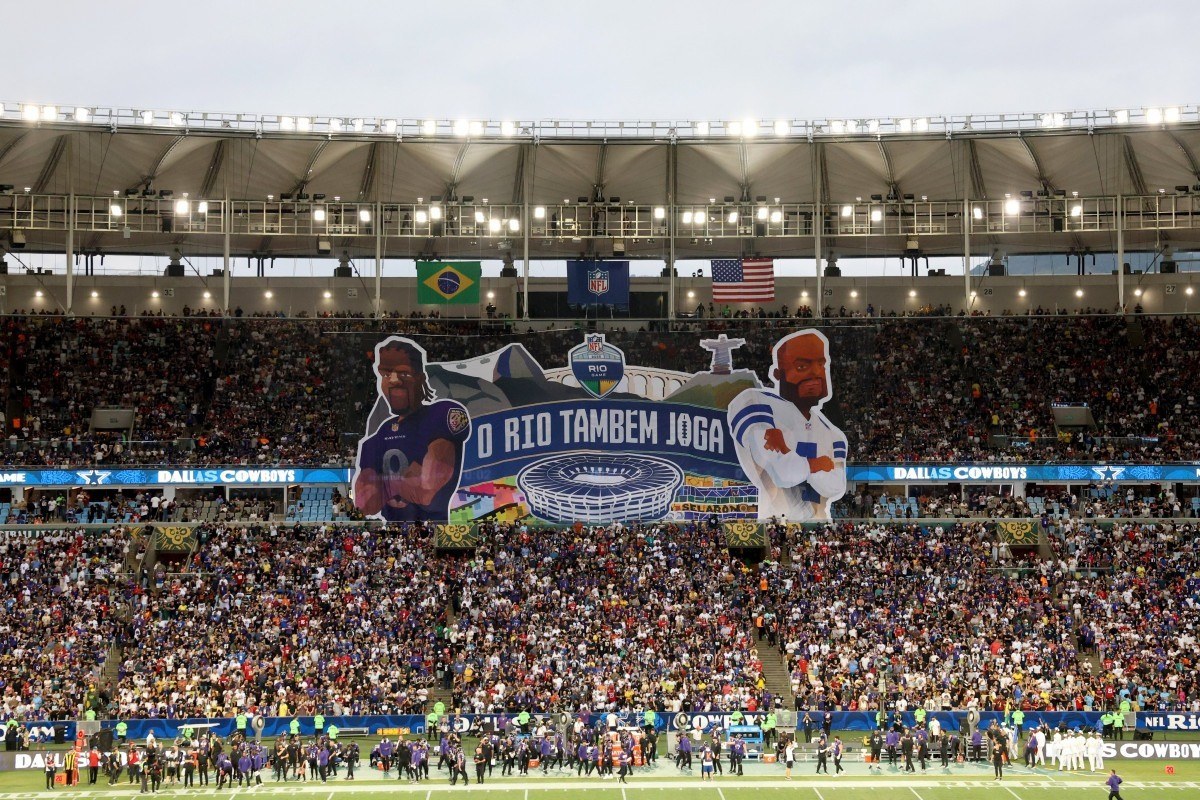 Maracanã em partida da NFL/Reprodução/NFL Brasil 