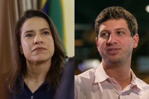 Candidatos Raquel Lyra (PSD) e Jo&atilde;o Campos (PSB)
