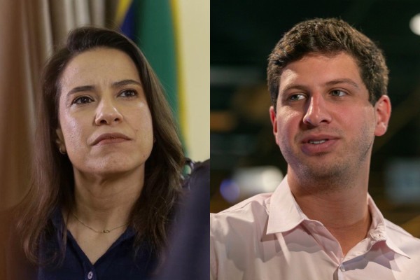 Candidatos Raquel Lyra (PSD) e Jo&atilde;o Campos (PSB)