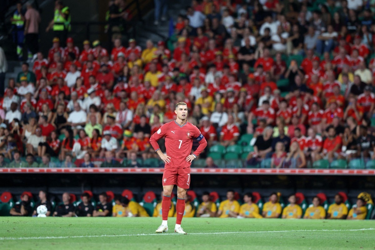 Cristiano Ronaldo em ação pela seleção portuguesa/PATRICIA DE MELO MOREIRA / AFP