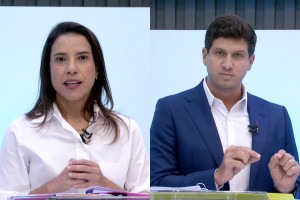 Candidatos Raquel Lyra e Jo&atilde;o Campos