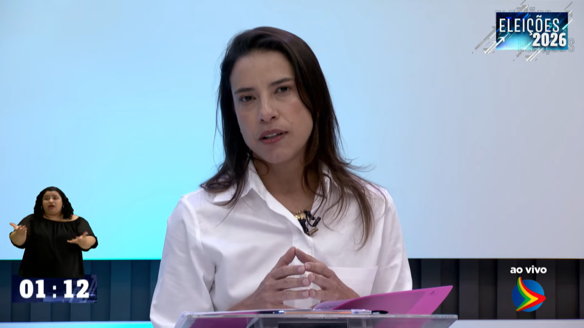 Candidata Raquel Lyra/Foto: Reprodução/TV Jornal