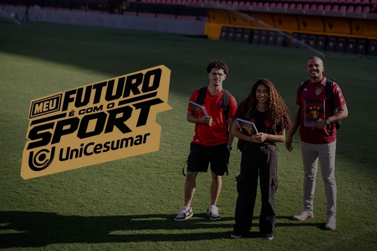 "Meu Futuro &eacute; com o Sport": Le&atilde;o lan&ccedil;a campanha com R$ 2 milh&otilde;es em bolsas de estudo - Divulga&ccedil;&atilde;o/Sport Recife