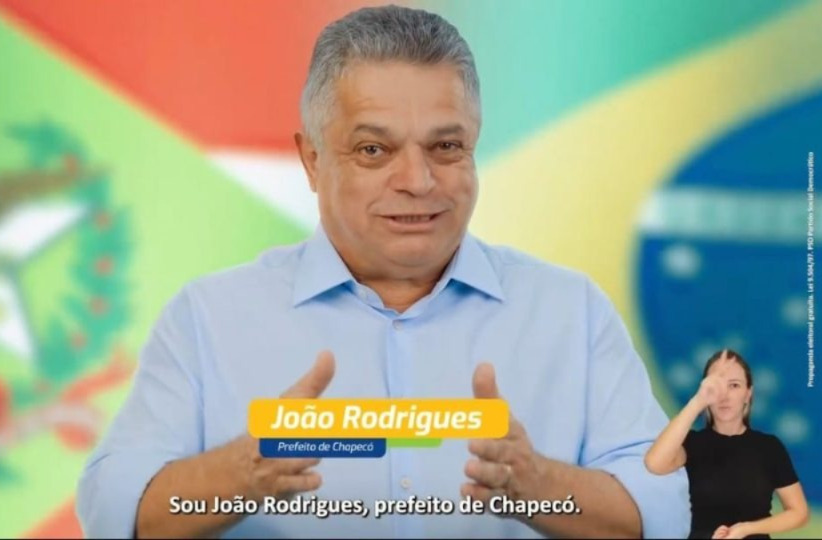 No início da campanha, João Rodrigues pedia votos para Caiado, seu correligionário/PSD/Reprodução