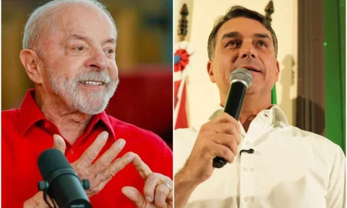 Luiz Inácio Lula da Silva e Flávio Bolsonaro
/ Ricardo Stuckert e Charles Vieira