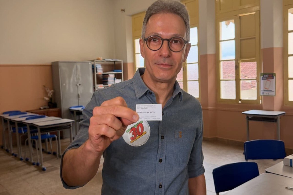 Candidato à presidência pelo Novo, Romeu Zema votou em Araxá (MG), sua cidade natal
/Reprodução/Internet