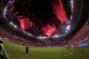 Arena de Pernambuco durante jogo do acesso do Santa Cruz 