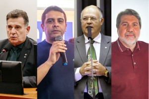 Os deputados Coronel Meira (PL), Fernando Rodolfo (PRD), Pastor Eurico (PSDB) e  Renildo Calheiros (PCdoB)
