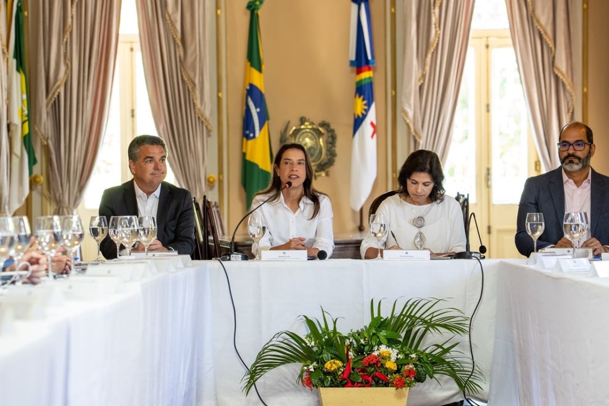 A vice-governadora, Priscila Krause, também participou da reunião ( Isaías Silva/Secom)
